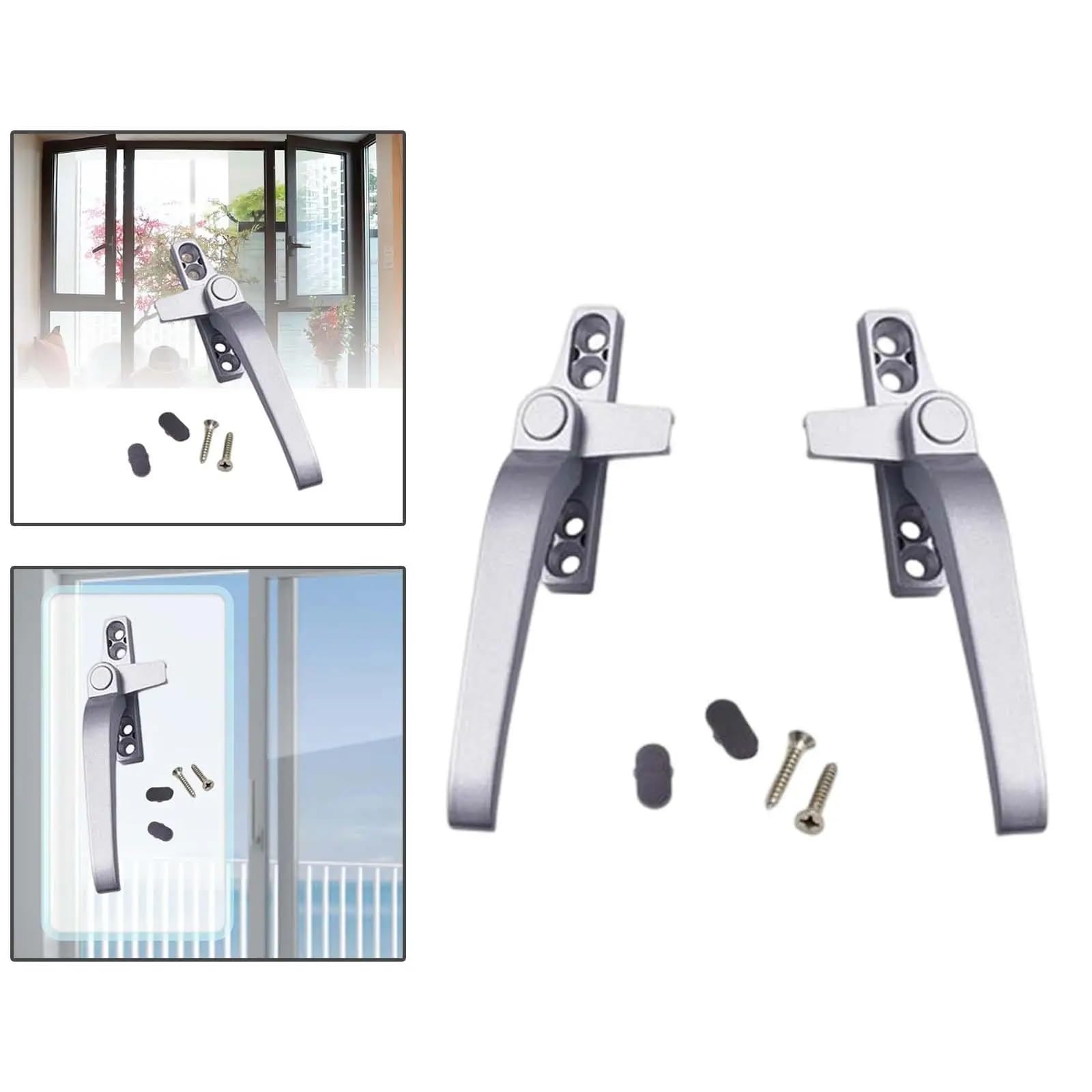 Maniglie per finestre Destra/Sinistra Ferramenta per Porte in Alluminio per Porte a Battente