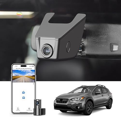 Cámara de tablero frontal 4K y trasera 1080P ajuste personalizado para Subaru Crosstrek 2018 2019 2020 2021 2022 2023 (modelo A), Base Limited