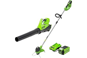 GREENWORKS 40V String Trimmer + Leaf Blower Combo Kit With 2.0Ah Battery