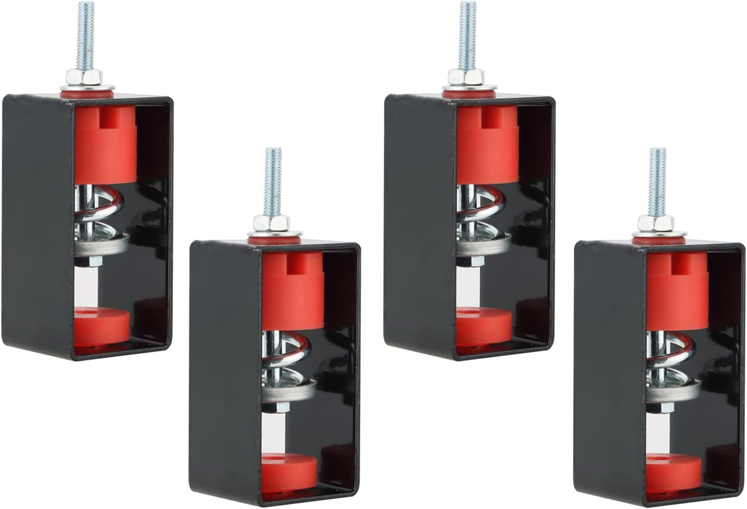 MAOPINER 4Pack Ceiling Vibration Damping Mounts, Spring Vibration Isolator for Soundproof and Shockproof for A/C Air Handler Bedroom Theater Studio, 110 Lb Capacity, 1.20" Deflection