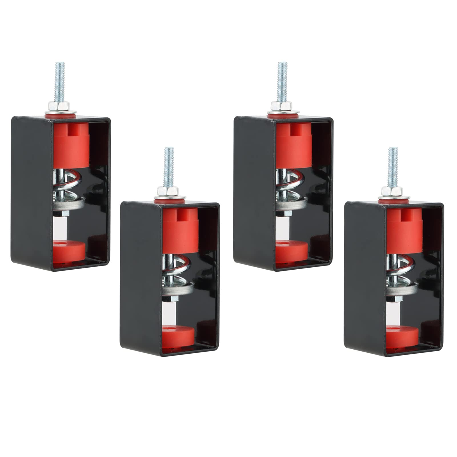 MAOPINER 4Pack Ceiling Vibration Damping Mounts, Spring Vibration Isolator for Soundproof and Shockproof for A/C Air Handler Bedroom Theater Studio, 110 Lb Capacity, 1.20" Deflection