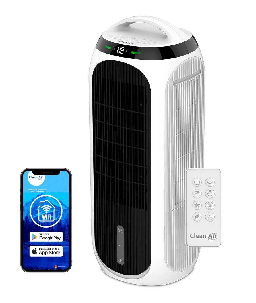 Clean Air Optima - Climatiseur, purificateur d'air, humidificateur et ventilateur 4 en 1 CA-​106 Smart