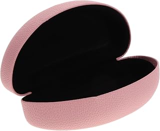 Estuche Rígido para Gafas de Sol Extra Grande Rosa Funda Protectora con Revestimiento Interior Antiarañazos Diseño Clásico para Gafas Sobredimensionadas y Ópticas