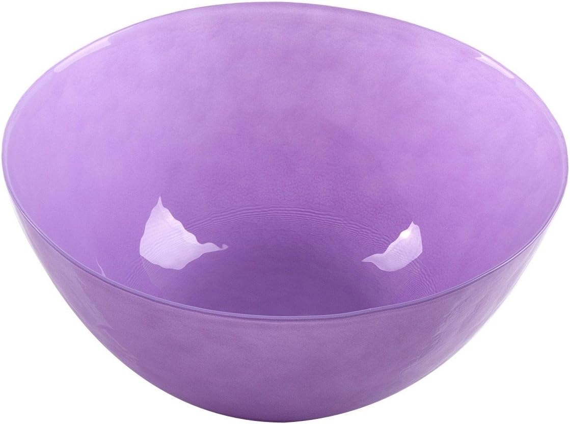 Bohemia Cristal 093ย 012ย 025ย Play of colors Lime Soda Glass Bowl, Glass Bowl Diameter Approx. 290ย mm Lilac 14.5ย x 29ย x 14.5ย cm