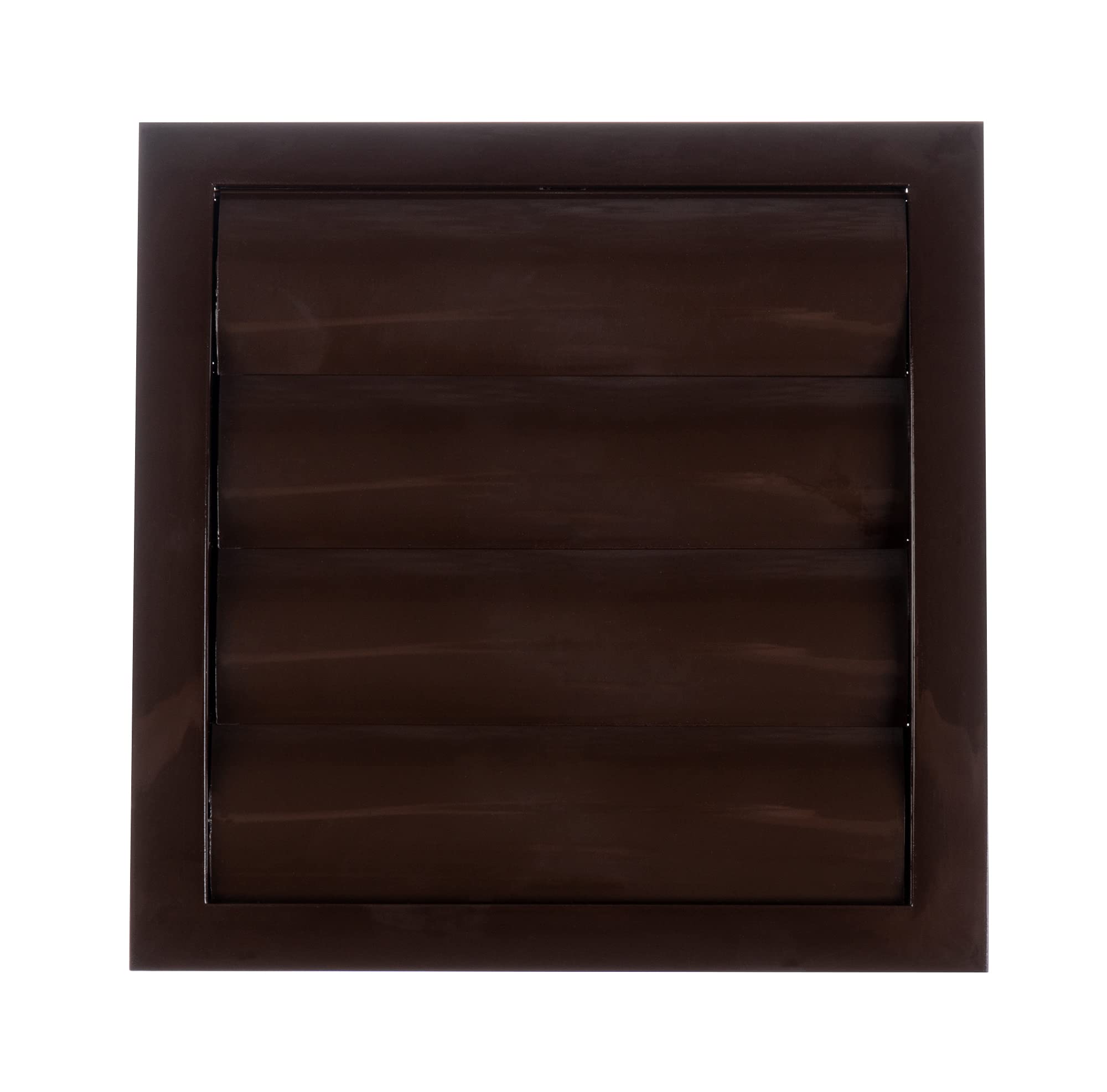 Steinberg14 Men's Brown 125Mm / 5'' Plastic Gravity Grille - Ducting Air Ventilation Cover With Round Spigot And Non-Return Gravity Shutters
