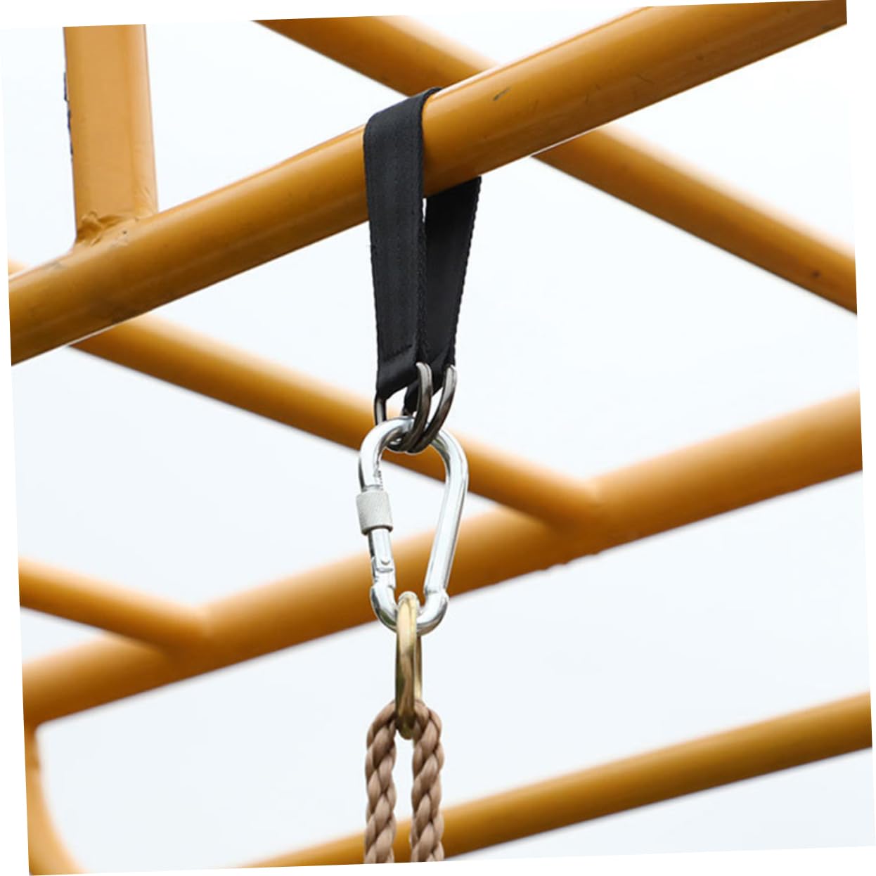 TOYANDONA 5 Series Cinturones Colgantes para Hamacas con Argollas De Inoxidable para Columpios De Exterior Fáciles De Instalar Y Ligeras para Camping Y Actividades Al Aire 5 Piezas X 5