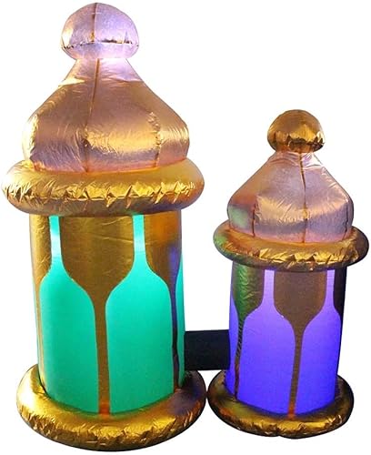 Decoración inflable de Ramadán de Kareem de media luna LED islámico camel