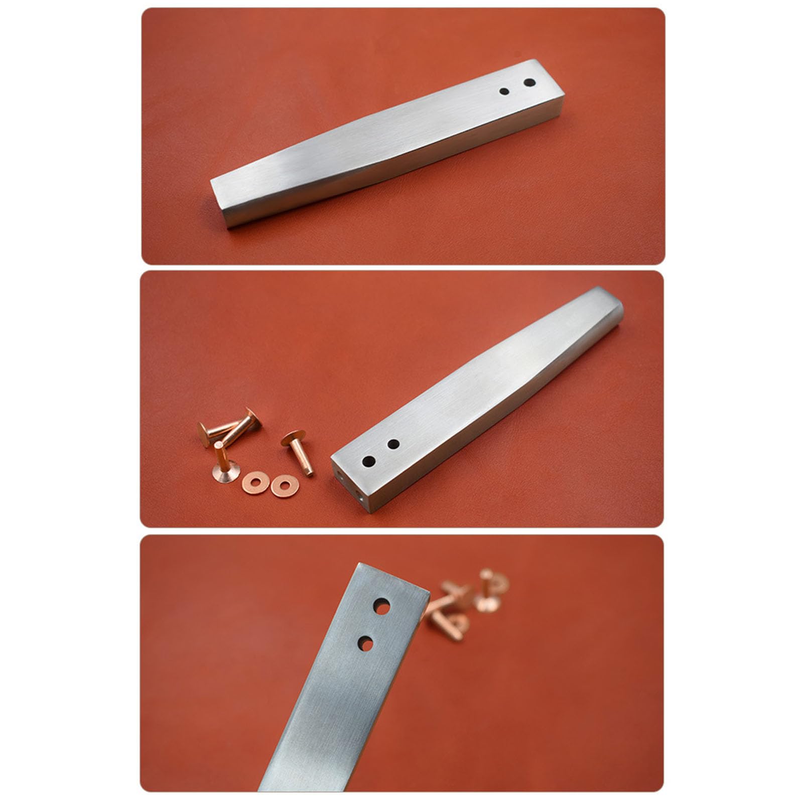 Ensemble de rivets rivets en métal robustes avec perforateur outil d ' installation pour l ' artisanat du cuir ceinture portefeuille équipement professionnel d ' artisanat du cuirbronze ensemble