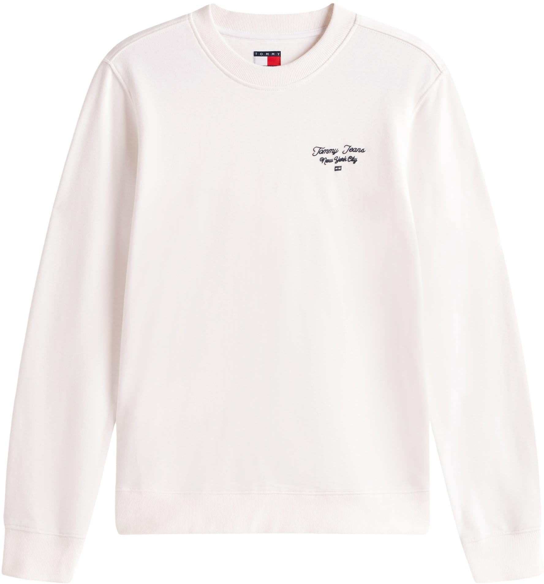 Tommy Jeans Donna Felpa Logo in Cotone
