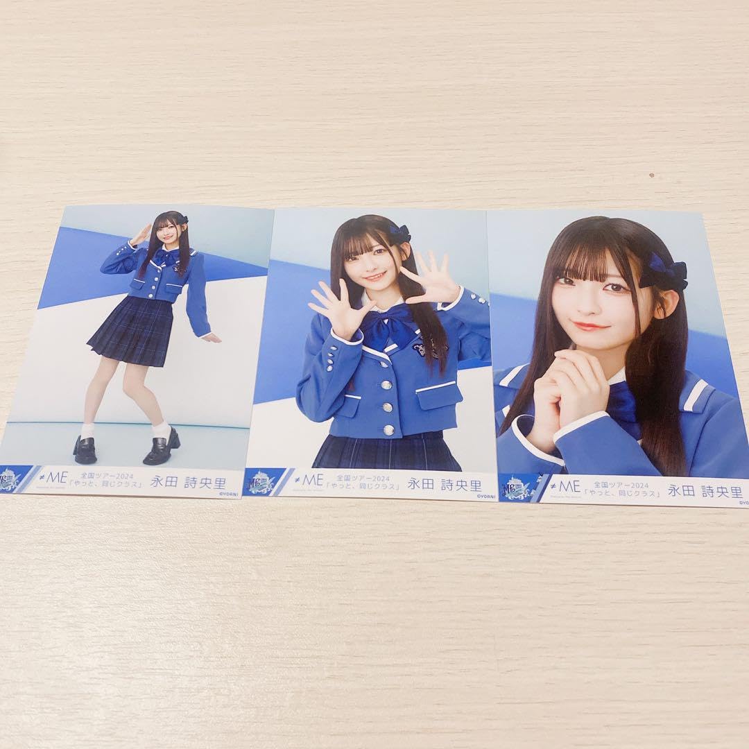 ≠ME ノイミー　永田詩央里　直筆　生写真　みる何　チュウ ME ノイミー 永田詩央里 想わせぶりっこ 生写真 直筆サイン
