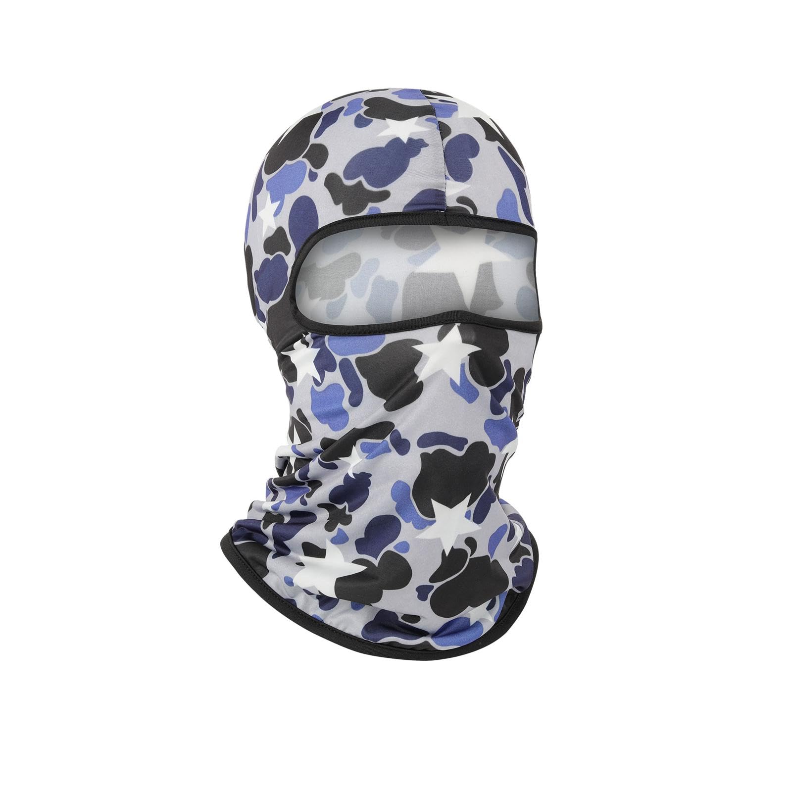 Pukavt Balaclava Face Mask, Ski Mask for Men Women,Star Shape Blue
