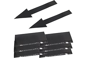 8x2 Inch Black Arrow Sign Stickers for Optimal Guidance