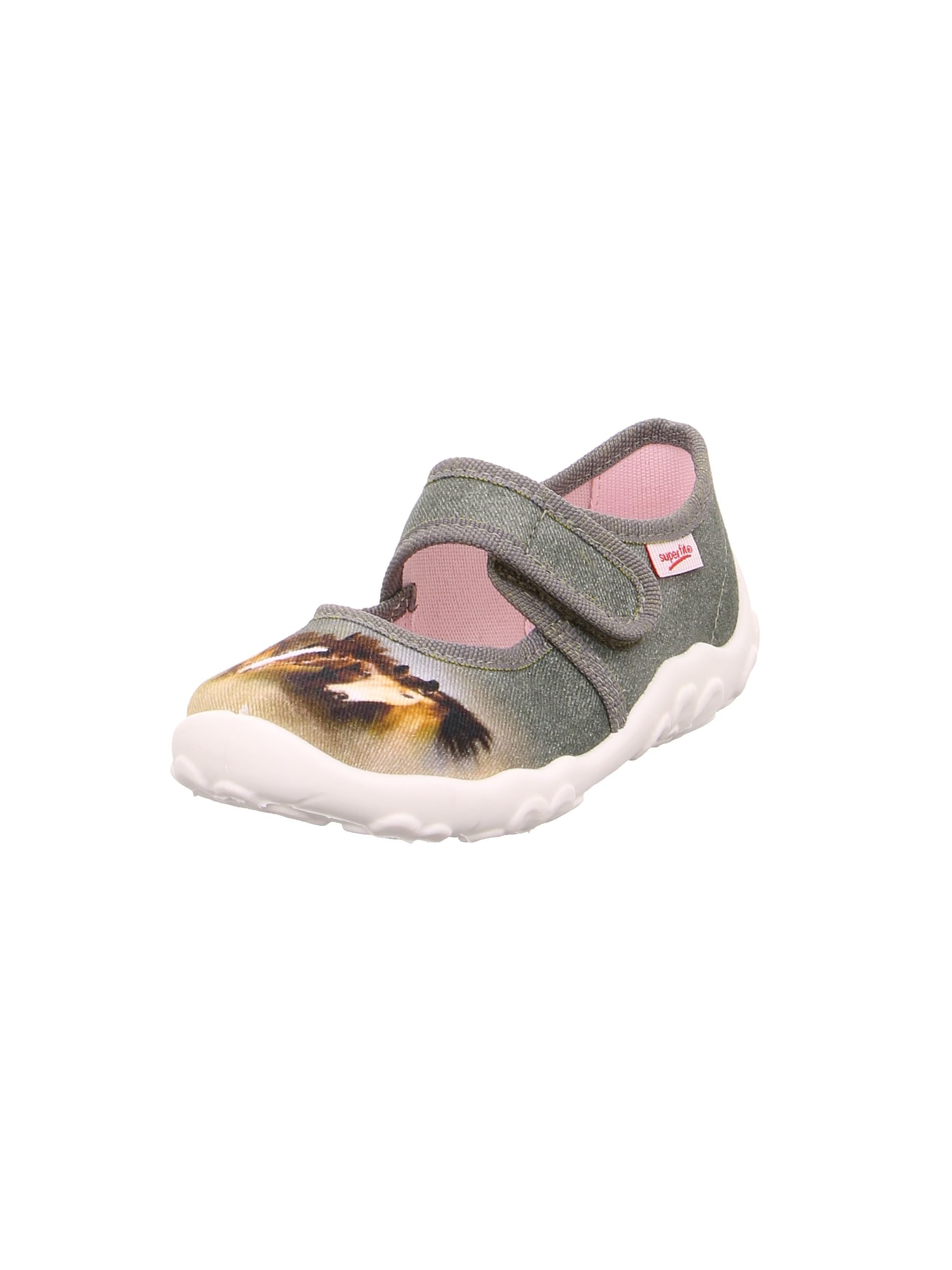 Superfit Girls' Bonny Low Slippers, Green 7000, 7.5 UK
