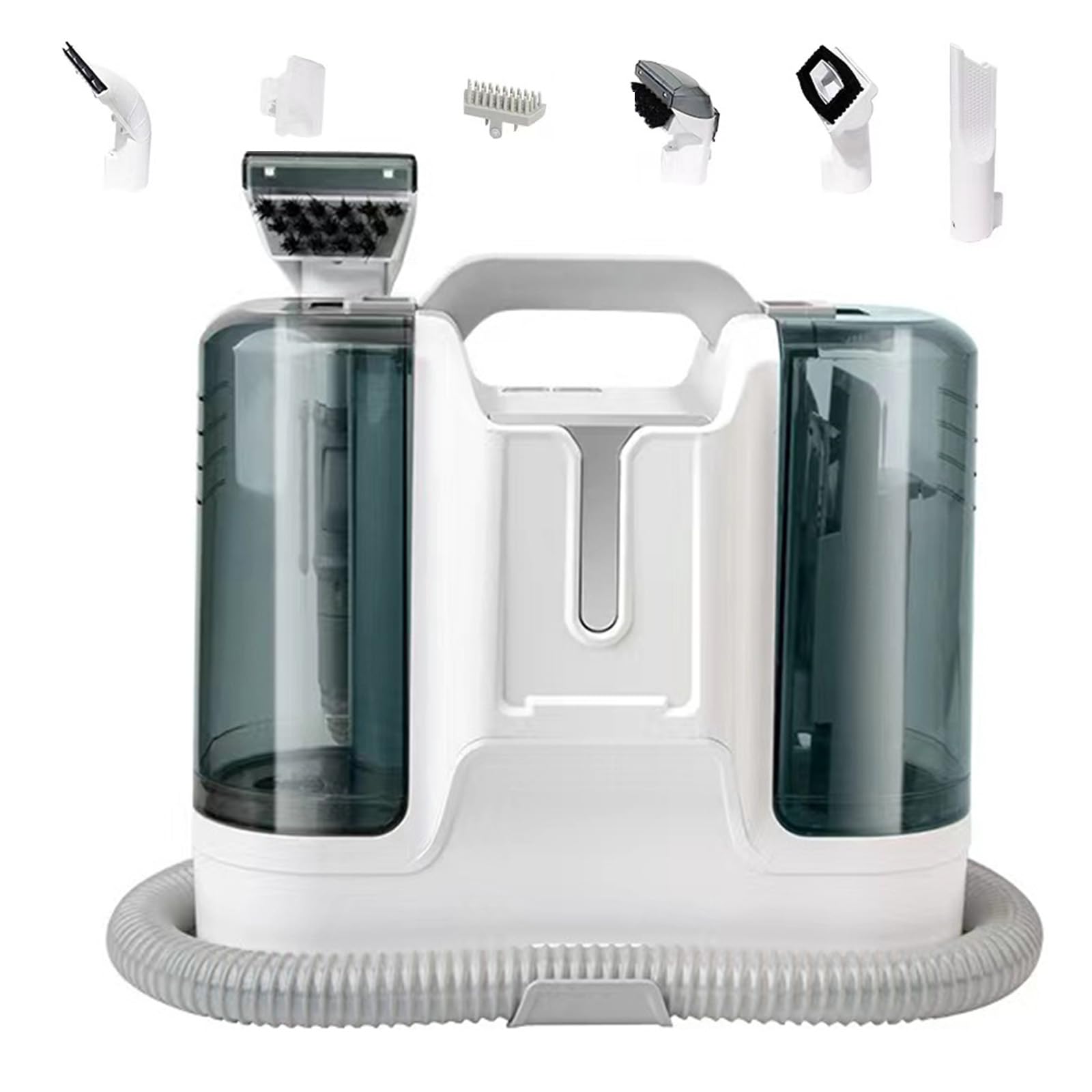Machine de Nettoyage de Tapis, Machine de Nettoyage de Taches de Tapis Portable 450 W, aspirateur Compact avec réservoir de 2 L, pour canapé, Taches d'animaux et Lits