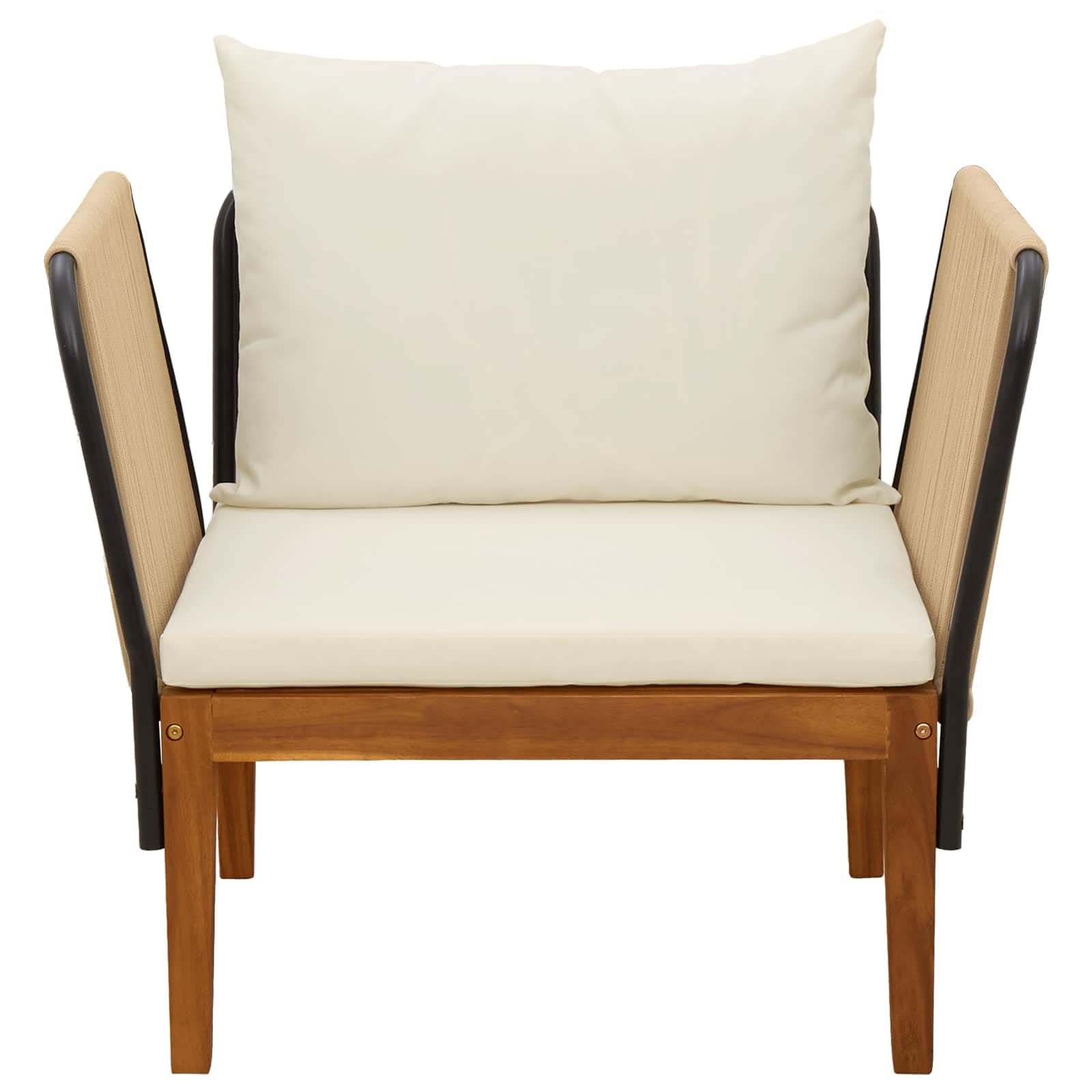 SYDE Zewnętrzna sofa segmentowa z drewna akacjowego