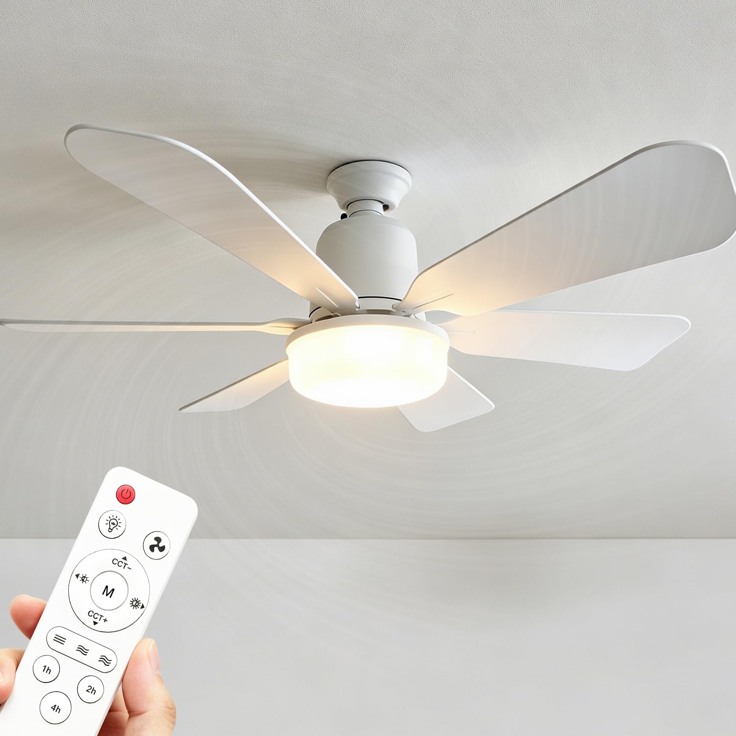 シーリングファンライト LED E26口金 シーリングファン ファンライト リモ…