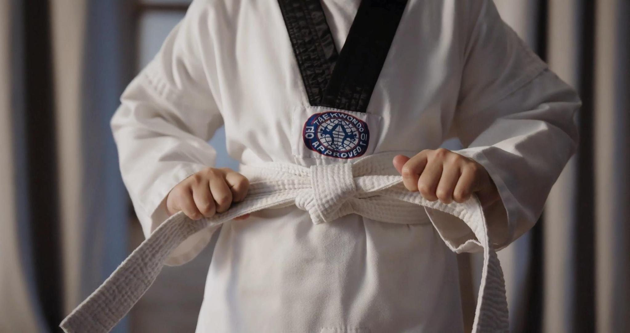 3 Cinture Bianche Per Taekwondo E Arti Marziali - 200x4 Cm, Set Da Allenamento - Foto 6