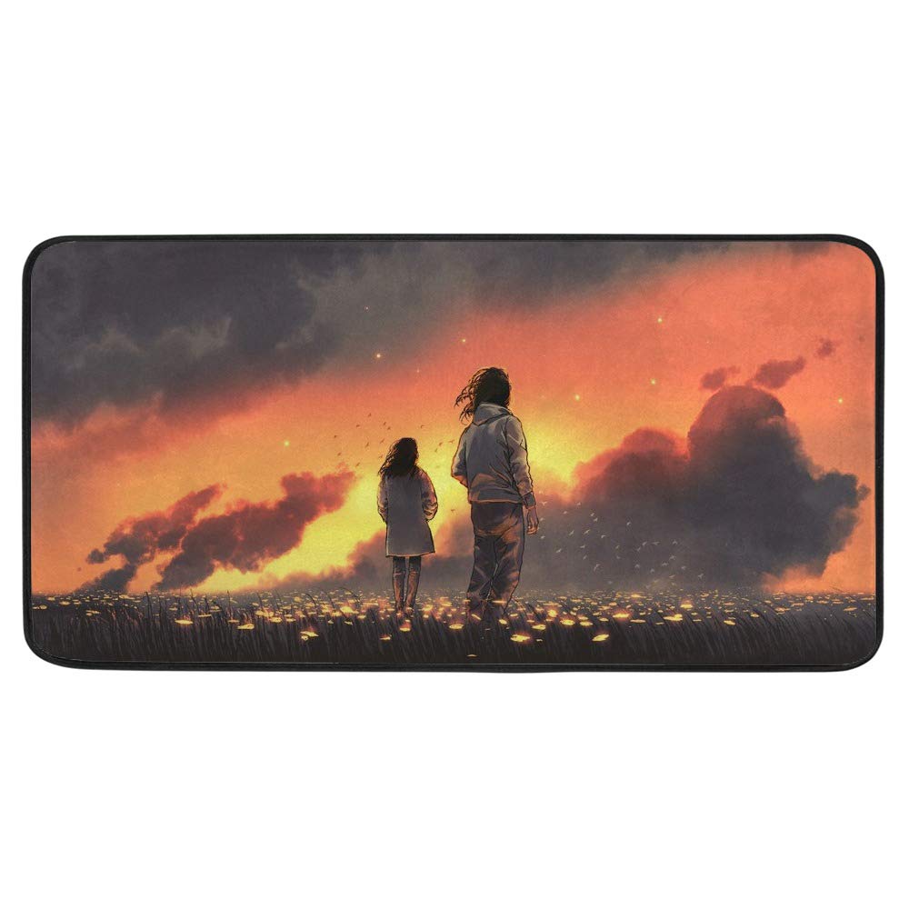 Tapis de cuisine aventurier antidérapant en polyester pour protéger efficacement le sol