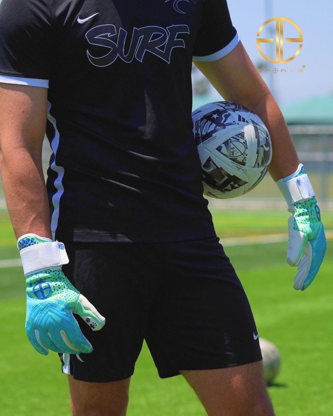 Professional Youth Soccer Goalie Gloves with Sublimation | Soccer Goalkeeper Gloves Kids 3D Rubber Punch Zone Anti Slip Airprene Breathable Gusset for Kids & Adults Boys & Girls