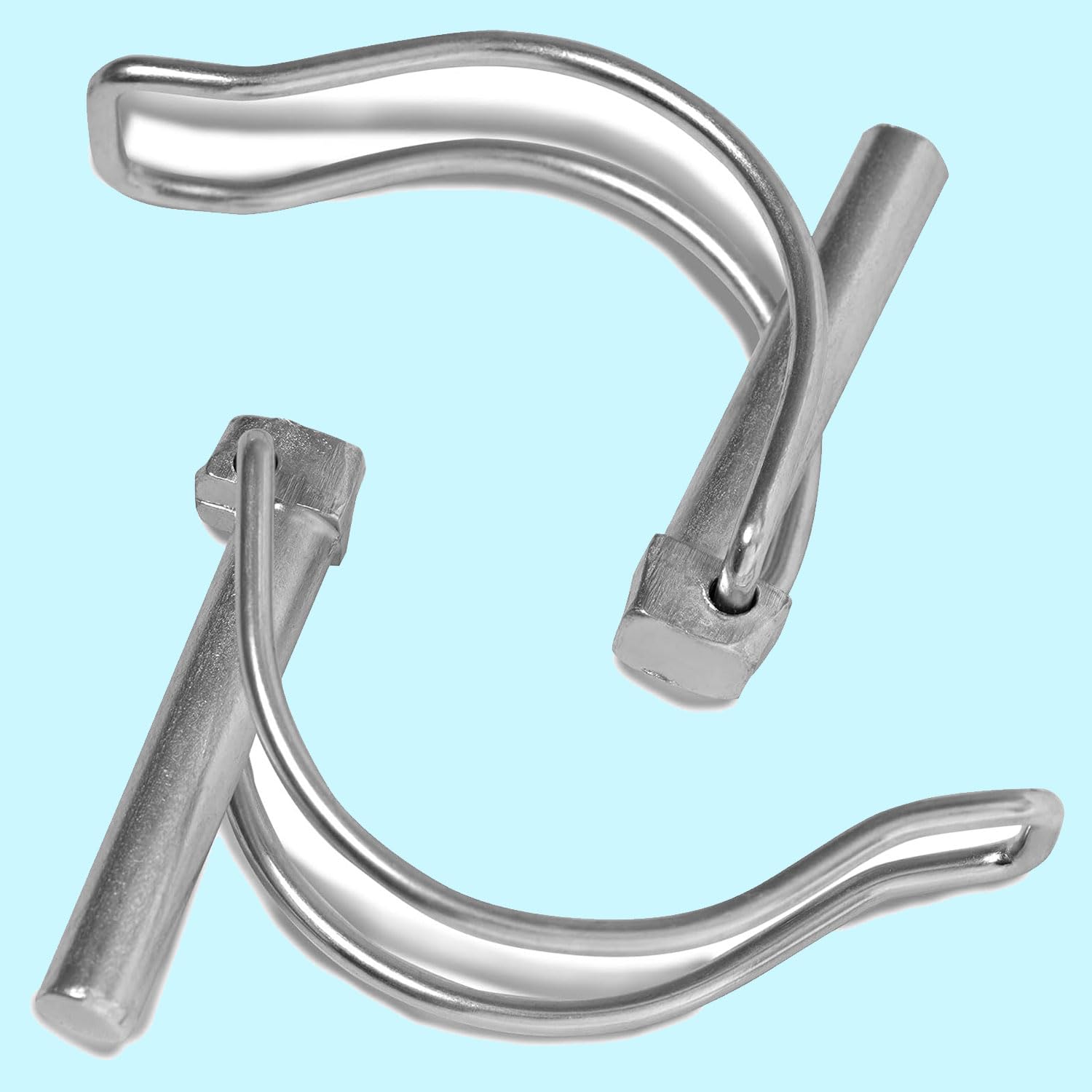 Set di 4 Perni a Molla Tubolari 6x45mm in Acciaio Inossidabile,con Chiusura a Scatto Rapido per Bloccaggio Stabile,Ideali per Rimorchi,Attrezzature Agricole e Barche,Facili da Installare