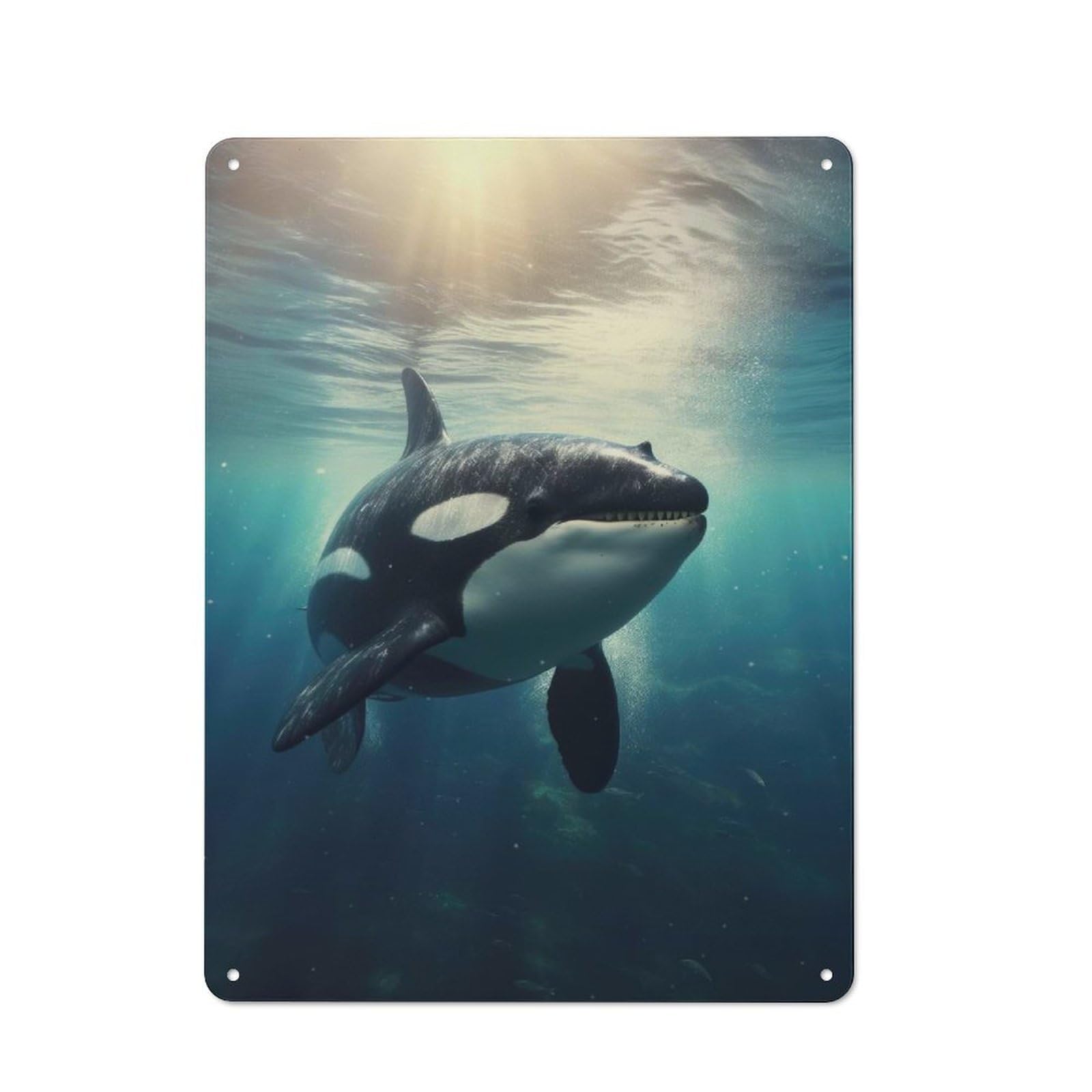Junmoney Orca 3 Vintage Tin Sign 40X30cm With For Workshop Wall, For Makers And Diy Enthusiasts, For Retro Home Interiors