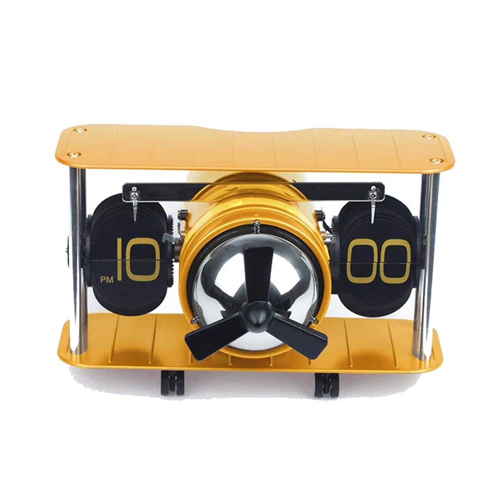 Horloge à Bascule, Design Rétro Vintage, Horloge De Bureau/table à Bascule Automatique, Grand Nombre, Alimentée Par Batterie, Engrenage Interne, Décoration D'intérieur, Idéale For La Maison, Le Bureau
