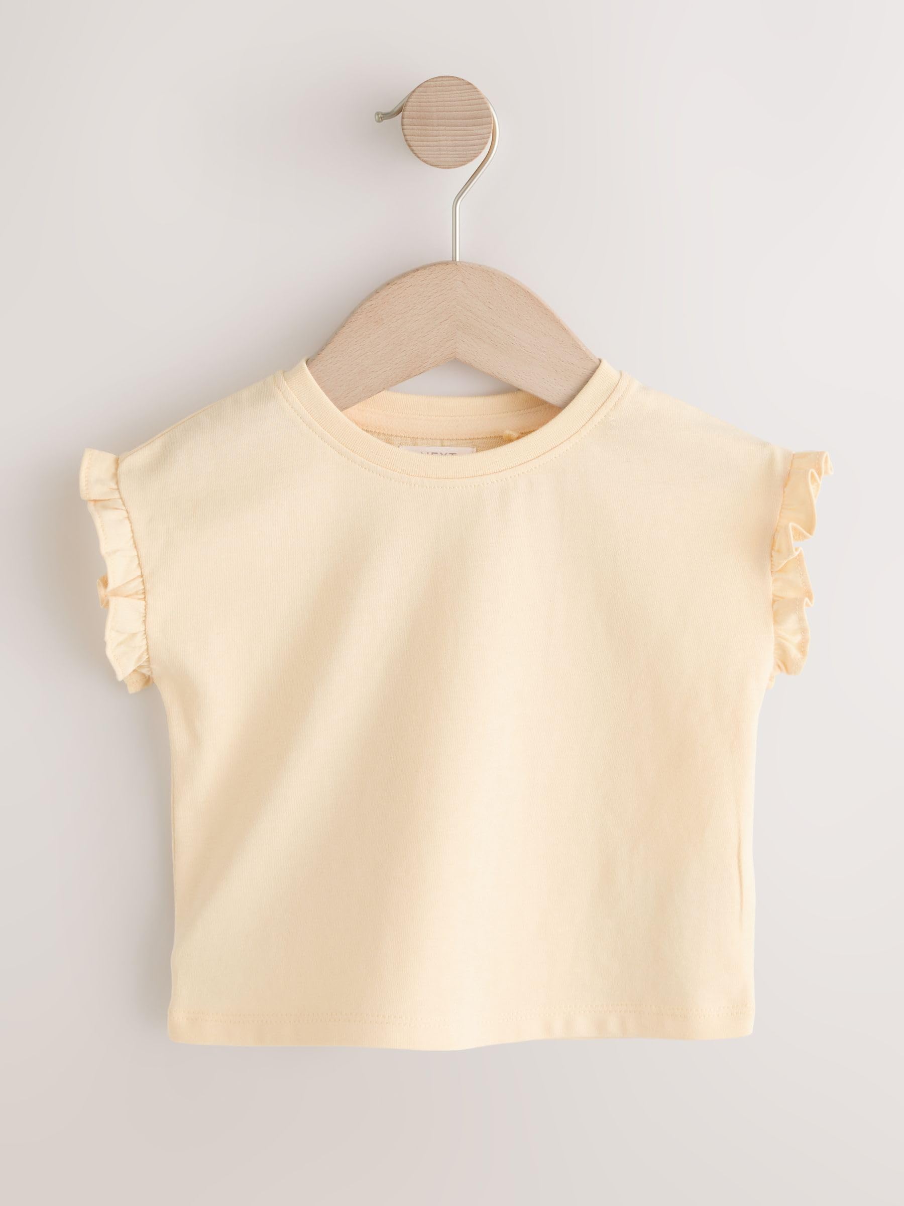 NEXT Ragazza Salopette corta e t-shirt in denim con ricami floreali