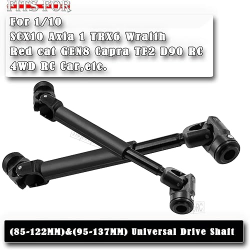 Miniatura 8 de hopsupRC Eje de transmisión RC Crawler 85-122MM y 115-176MM Actualizaciones Parte para 110 Axial SCX10 SCX10 II 90046 SCX10 III AXI03007 TRX4 D90,