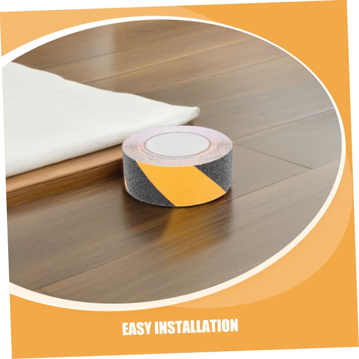 OUNONA 2 Rolls Anti Slip Grip Tape for Stairs and Floors, Pvc Matte Non Skid Safety Tape 50mm X 10m, High Traction Floor Safety Strips for Indoor and Outdoor Use