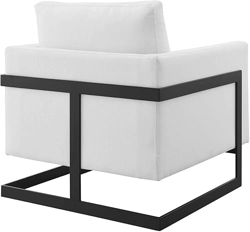 Miniatura 24 de Modway Posse - Silla decorativa de tela tapizada en carbón negro Negro carbón,Black Camel,Negro gris claro,Negro