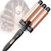 Ferro arricciacapelli a 3 botti Beach Waves – Ferro arricciacapelli regolabile per