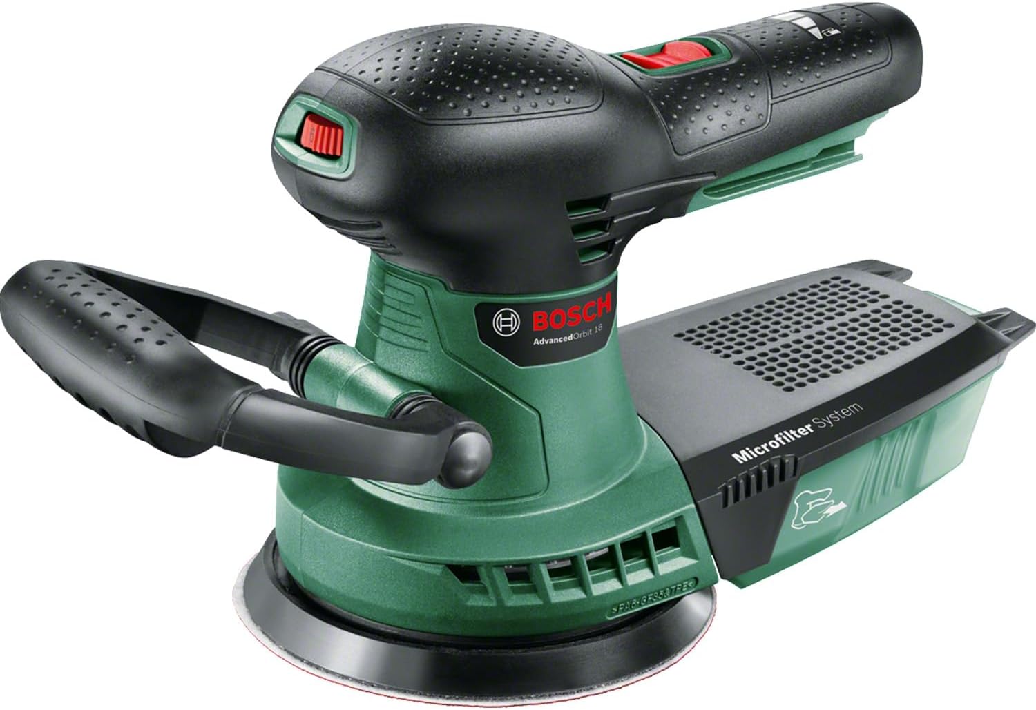 Bosch Cordless Orbital Sander AdvancedOrbit 18 (without battery, 18 Volt System, in Carton Packaging)