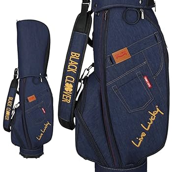 ダークデニム キャディバッグ Amazon | ブラッククローバー BLACK CLOVER ゴルフ デニム