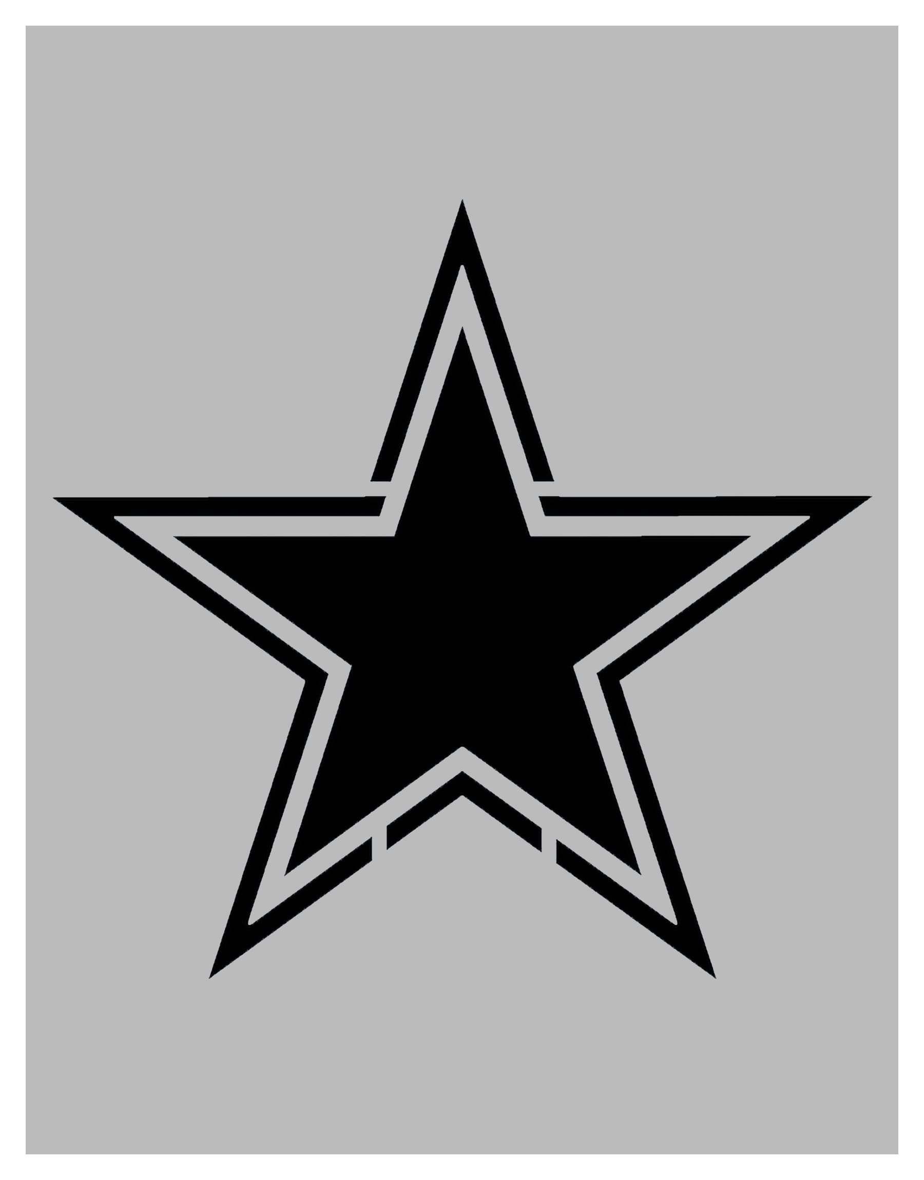 Texas Star Reusable Stencil (8.5" x 11" Sheet) for Painting on Walls, Wood, Arts and Crafts (My Custom Stencils)