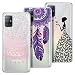 Produktbild Yokata Kompatibel mit Samsung Galaxy A51 Hülle Silikon Transparent Durchsichtig Handyhülle Schutzhülle Ultra Dünn Stoßfest Muster Case Cover [3 Pack] - Mandala + Traumfänger + Mädchen Schmetterling