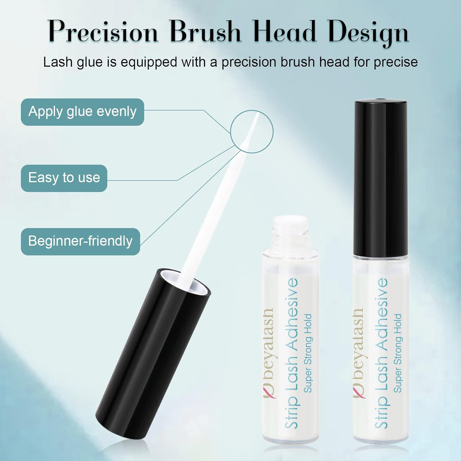 Lash Glue for False Lashes Eye Lash Glue False Eyelash Glue Long Lasting 48H Strip Lash Adhesive Latex-Free Eyelash Adhesive White Lash Glue 5ml by Obeyalash : Everything Else