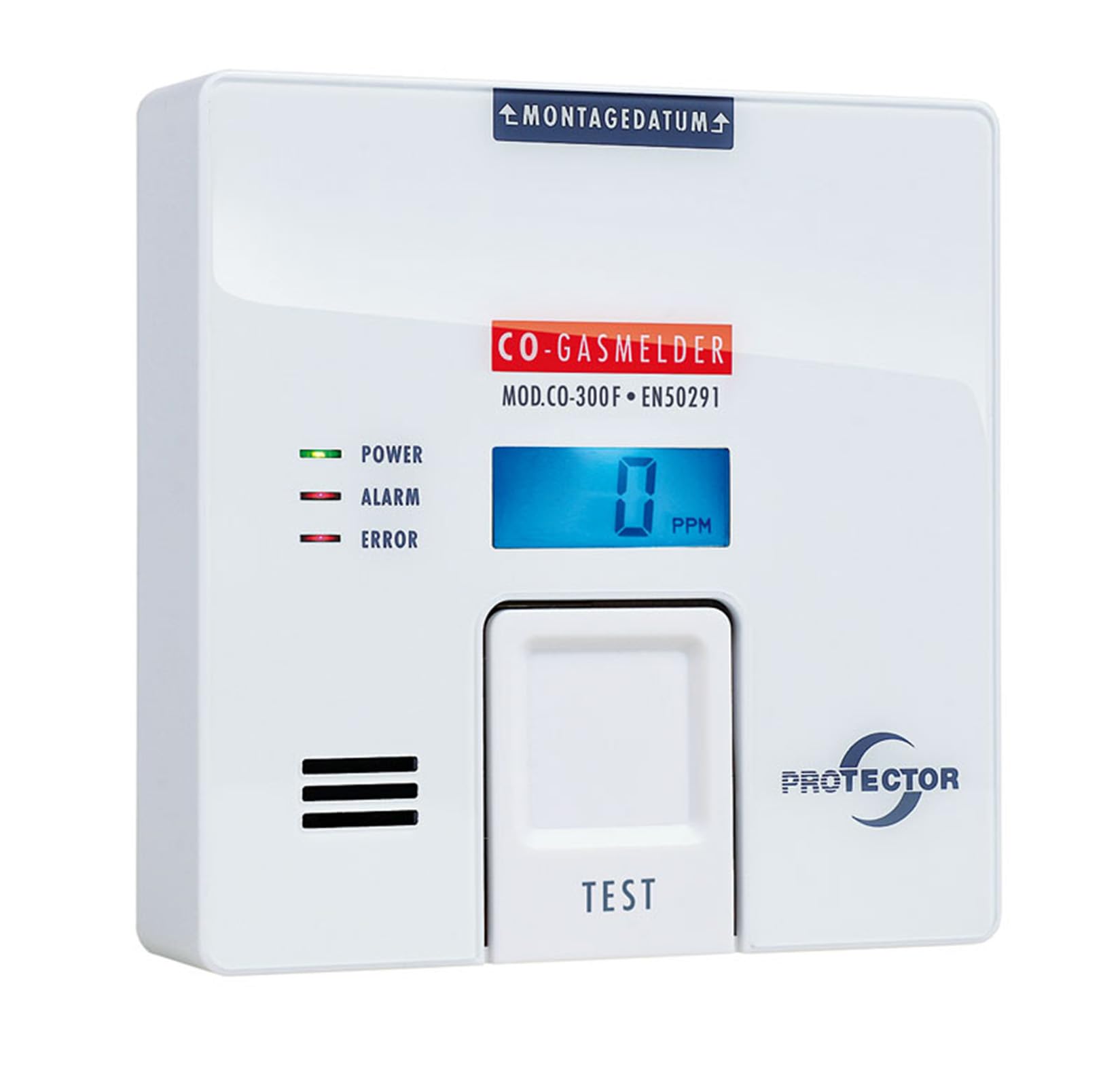 Détecteur de monoxyde de Carbone Protector CO-300F à Pile(s) Gaz détecté monoxyde de Carbone