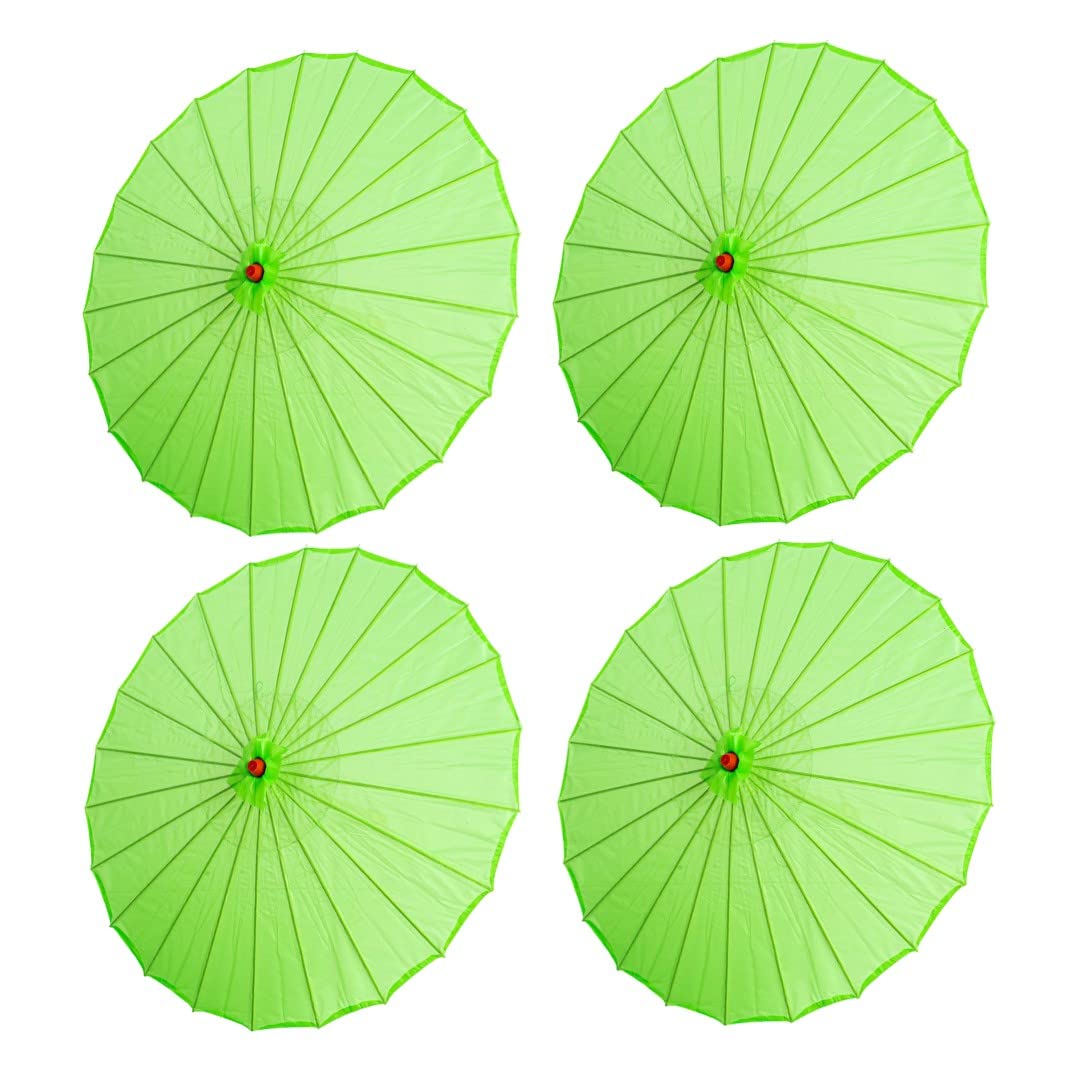 THY COLLECTIBLESSet of 4 Kid's Size 22" Japanese Chinese Umbrella Parasol for Wedding Parties, Photography, Costumes, Cosplay, Decoration and Other Events