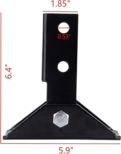 Miniatura 2 de YXGJDP Paquete de 2 soportes de conector de junta giratoria de 180 grados, base para todos los canales de puntal de 1-58 pulgadas, soporte de panel