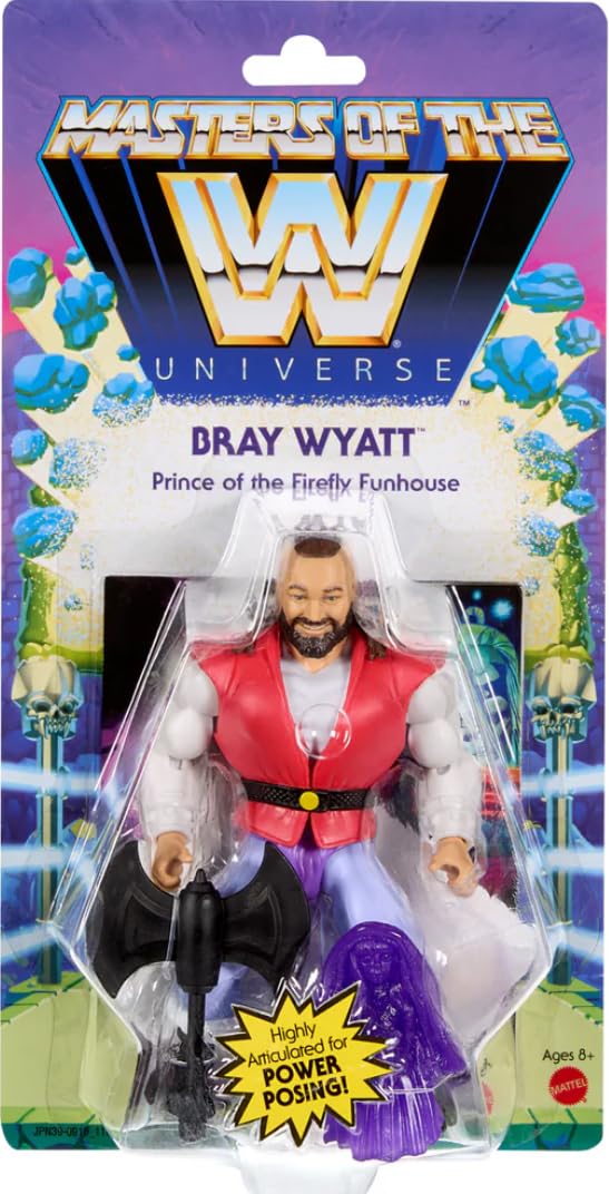 WWE x Masters of the Universe Bray Wyatt The Prince of The Firefly Funhouse Series 9 Mattel Wrestling Figura de acción de juguete luchador