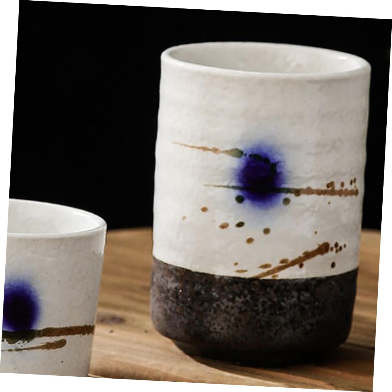 Taza de Té Japonesa Fácil de Limpiar y Apta para Lavavajillas de Cerámica 250ml Diseño Pintado a Mano Adecuado Ocio y Obsequio