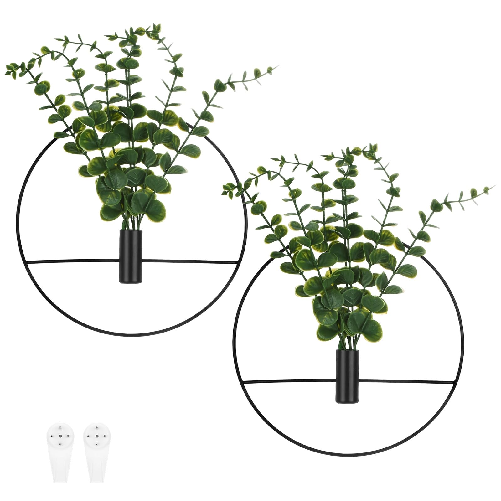 Pots suspendus eucalyptus artificiel pour embellir les pièces sombres
