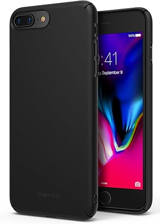 Funda iPhone 7 Plus / iPhone 8 Plus, Ringke [SLIM] ajuste en el mango Slender [Tailored recortes] ultra-delgada de fluido borde curvado Mejorar la piel cubierta de la caja protectora lightweigt Superi