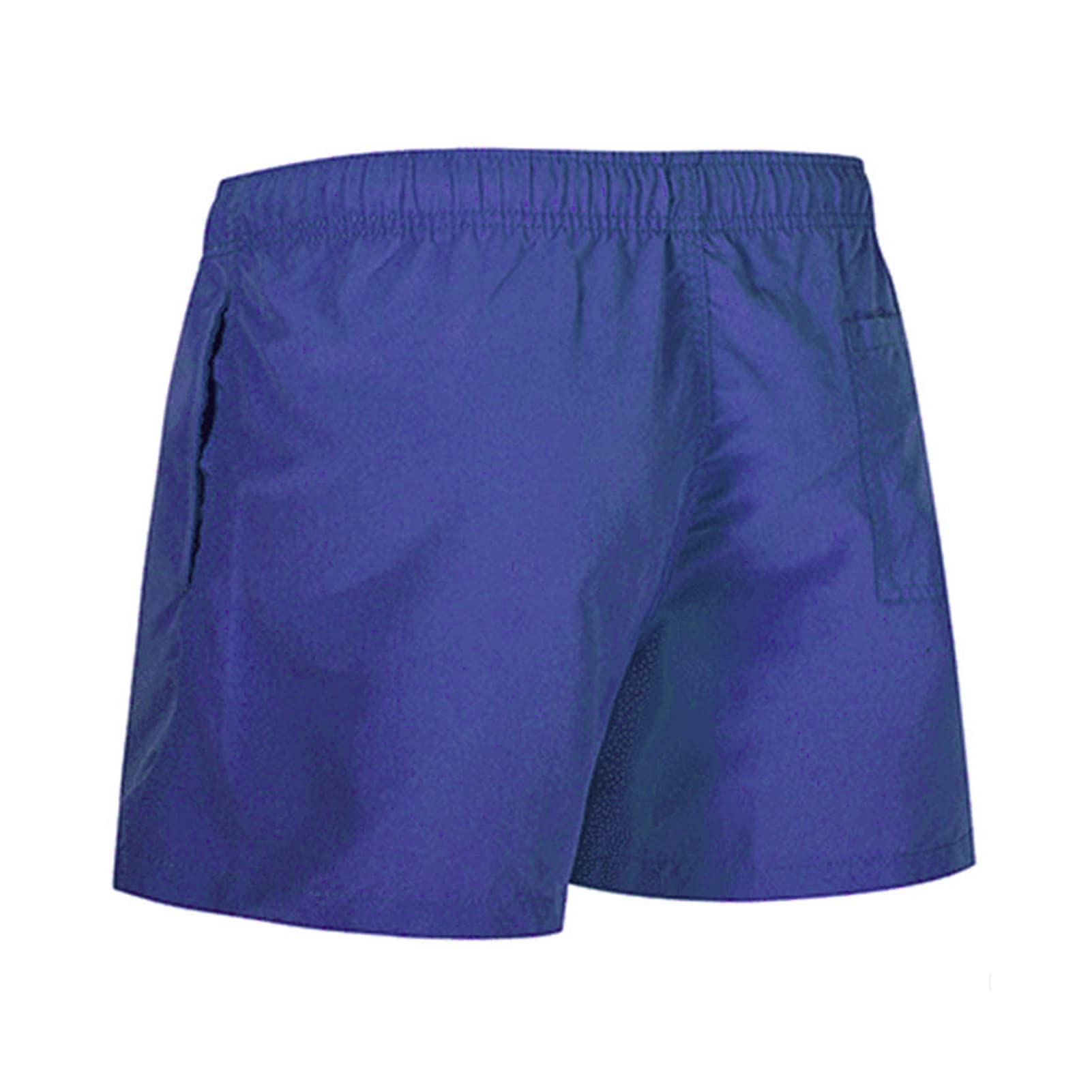 Mens Elastic Waist Swim Trunks Solid Volley Swimwear Bathing Suit Boardshort Drawstring Athletic Beach Shorts (Dark Blue,XX-Large)