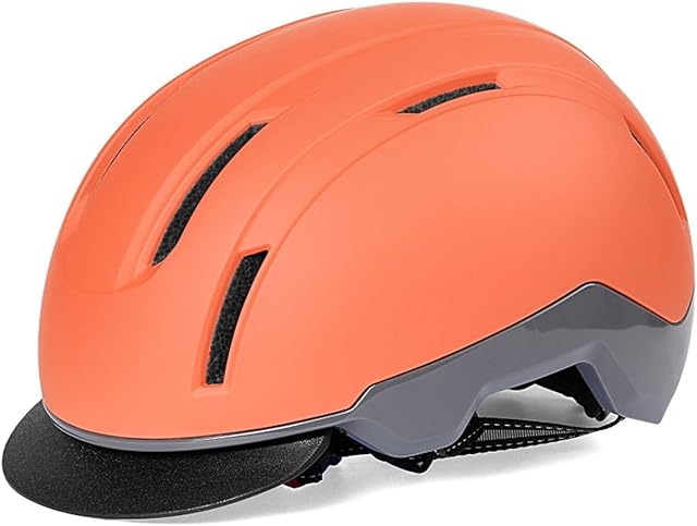 Bicycle Helmet for Adult Mountain Skateboard Scooter Hoverboard Adjustable Helmet for Men Women with Detachable Visor Inner Pads C,M (55-60cm)