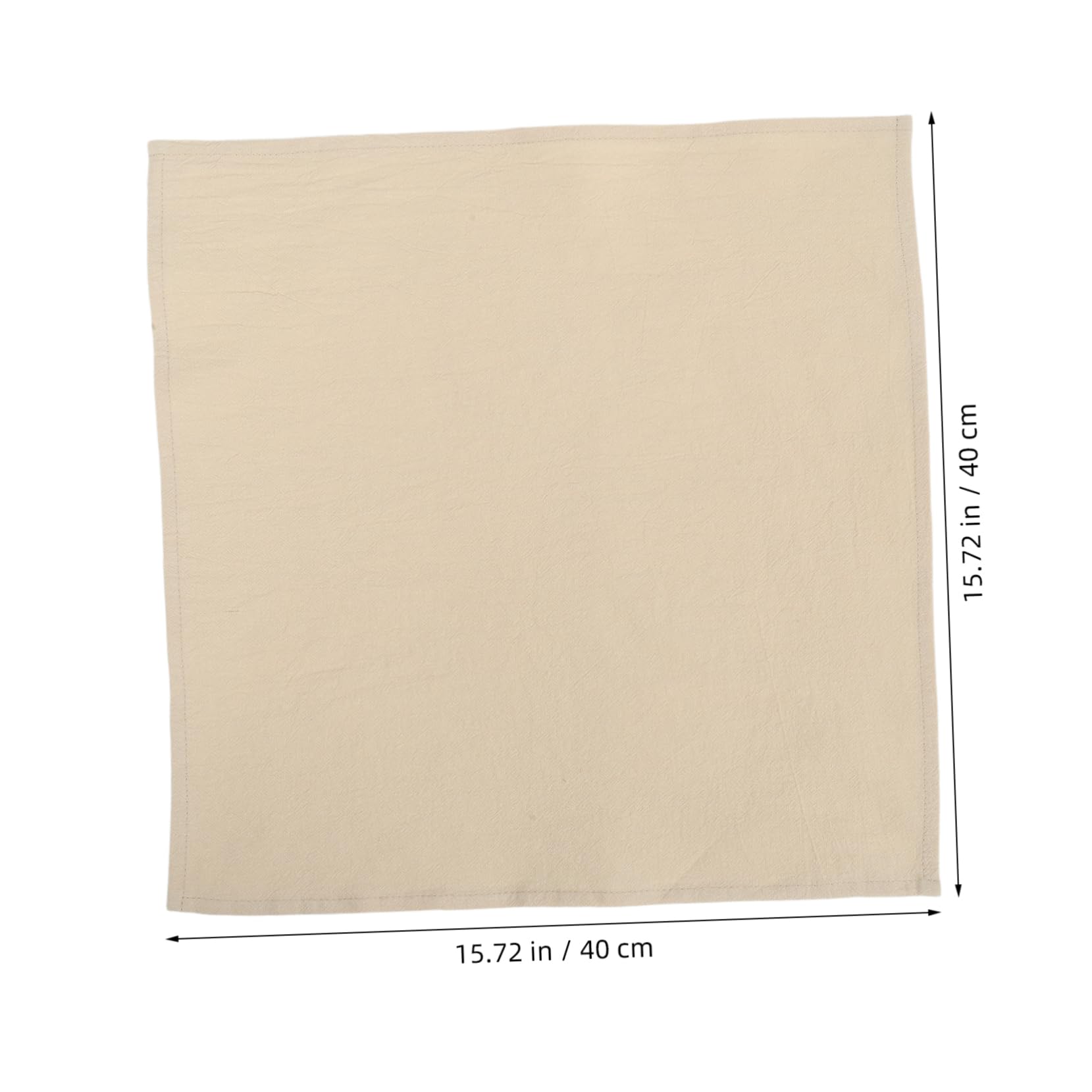 Stofftischservietten Beige 12 Stück aus Baumwolle 40cm Waschbar | Festliche Servietten, Erntedankfest, Servietten für Festessen und Teepartys, Elegant