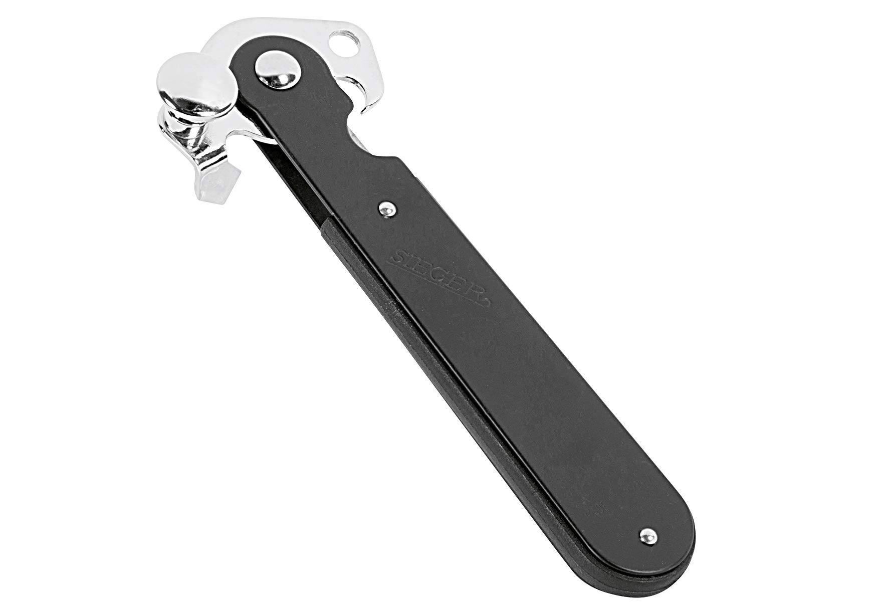 Westmark Hebeldosenöffner Original Sieger, Alloy Steel, Black, 14.9 x 3.1 x 3.2 cm