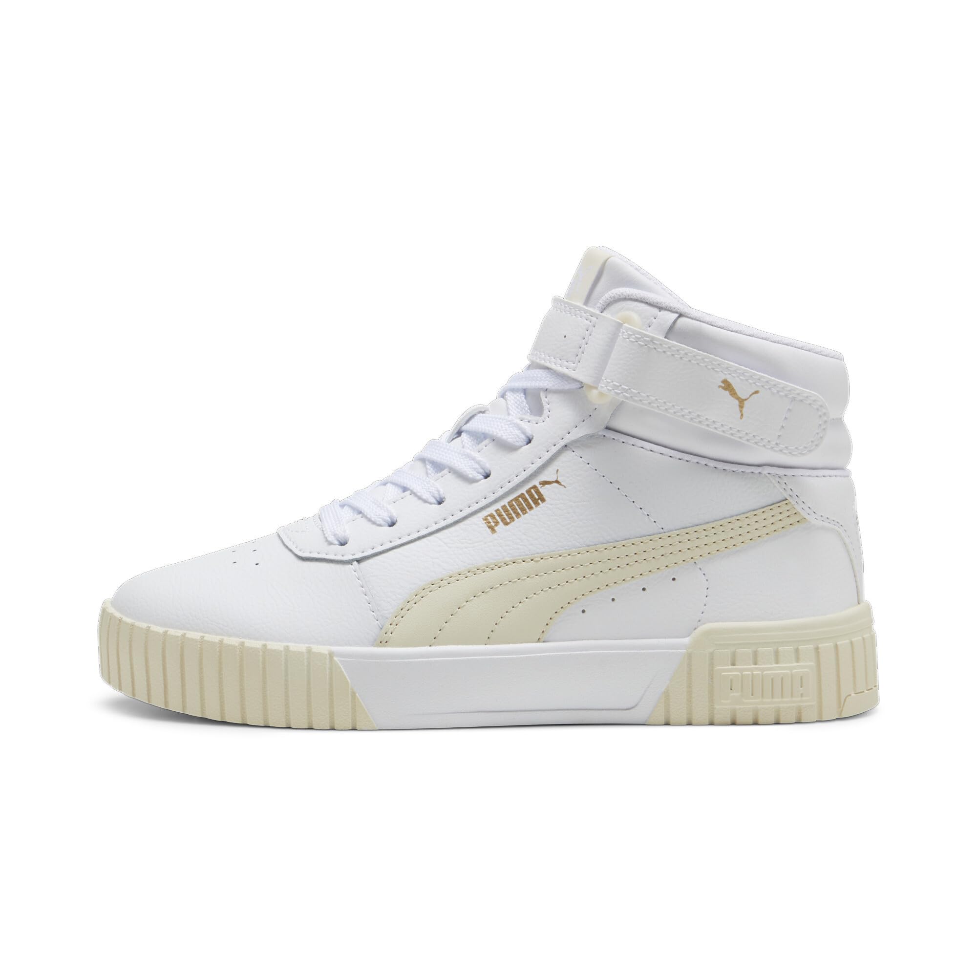 PUMA Damen Carina 2.0 Mid, 2.0 White-Alpin Snow-Gold, 9.5