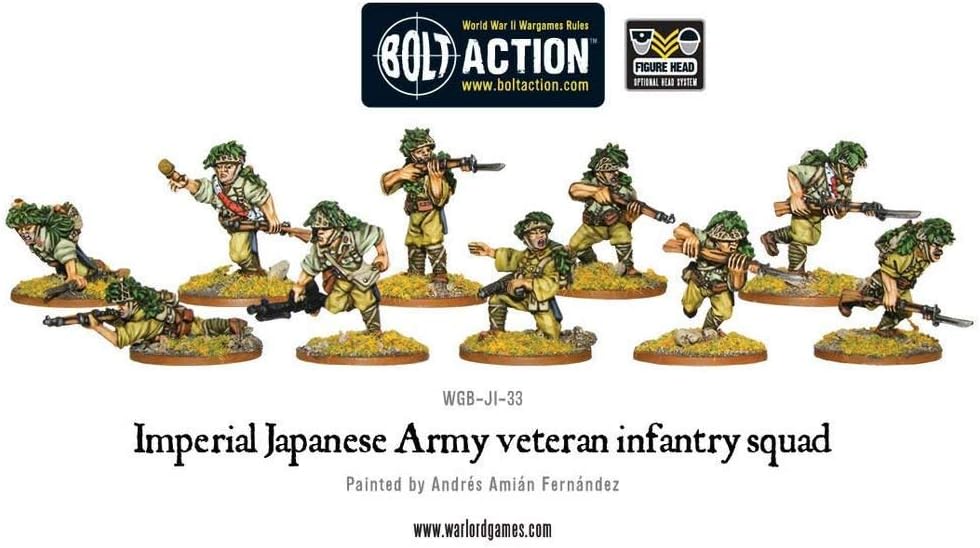 Bolt Action Warlord Games,, Japanese Veteran Infantry Squad BigaMart