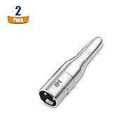 Vista 2 de Cable Matters Paquete de 2 adaptadores XLR a 1/4 (adaptador de 1/4 a XLR)